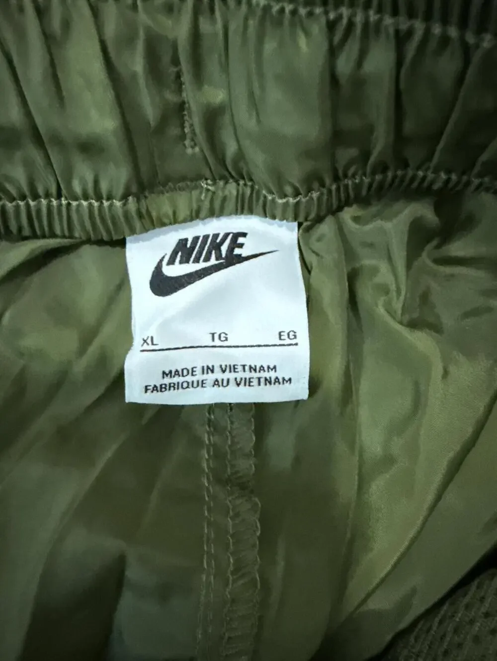 Nike Kids Boys Track Woven Cargo Pants XL Olive Green